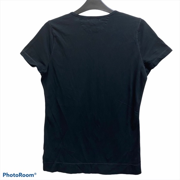 RLR Black V Neck T Shirt Medium - Picture 2 of 5